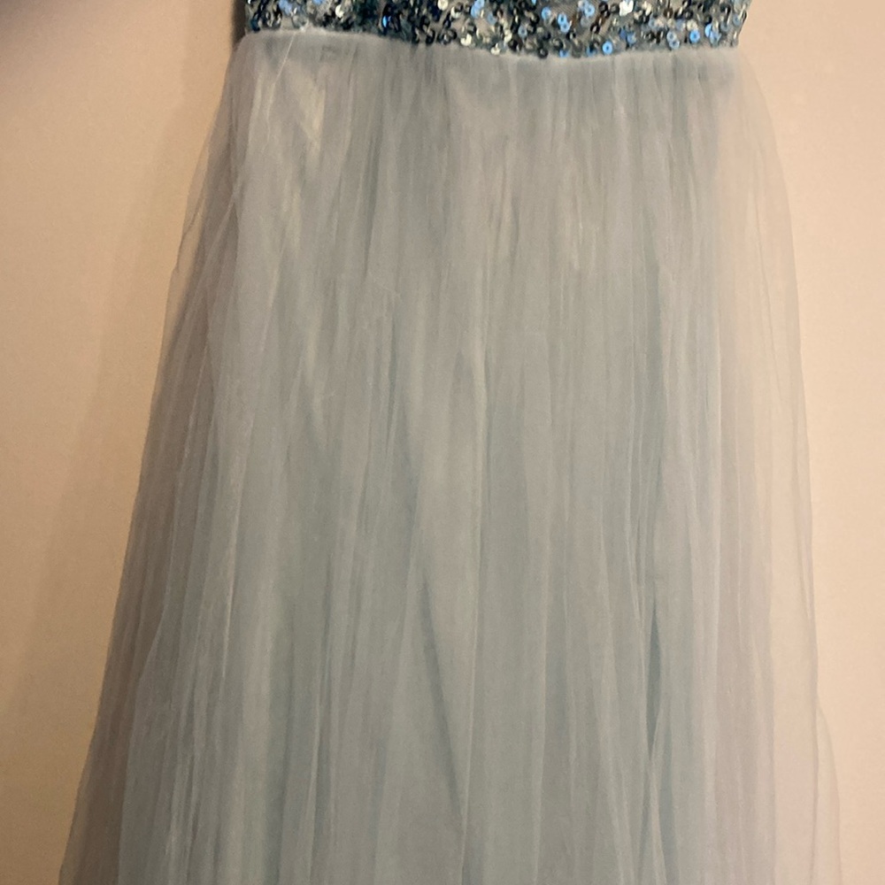Windsor Blue Sequenced Tulle Cinderella Princess Homecoming Dress Dance Formal - Picture 7 of 16